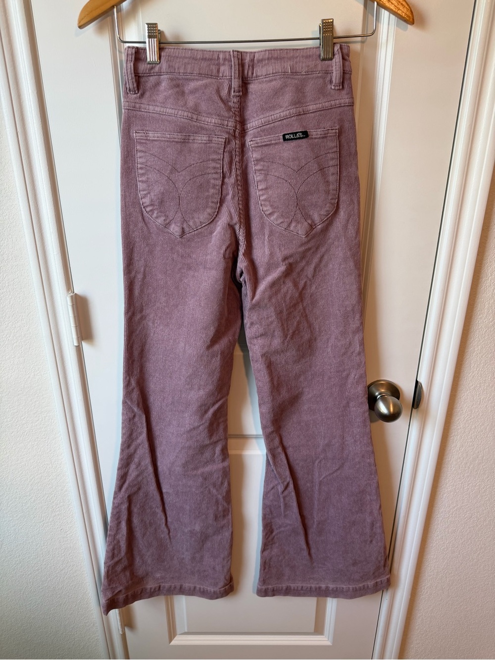 ⚡️ROLLA'S East Coast Flare Mauve Corduroy High-Rise Pants - Picture 5 of 8